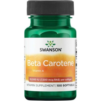 Swanson, Beta Carotene 25,000IU (7,500mcg), 100 Weichkapseln - Blitzversand