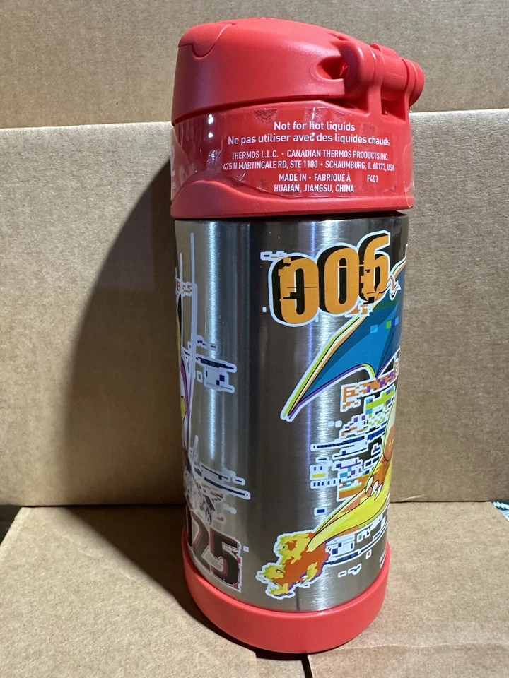Thermos. Pokemon. Stainless Steel. 12oz. Built-in Straw Water Bottle - Image 3 of 4