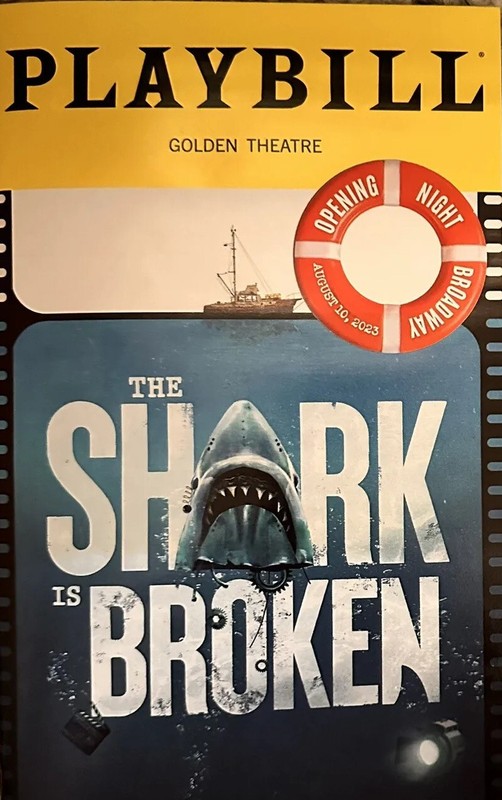 The Shark Is Broken/Jaws Playbill Opening Night 