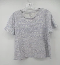 Studio Works The Studio Tee Large Short Sleeve Round Neck Paisley T-Shirt