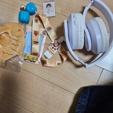 White Wireless Headphones  Accessories Bundle