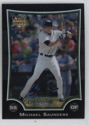 2009 Bowman Draft Chrome X-Fractor 192/199 Michael Saunders #BDP23 Rookie RC qw7
