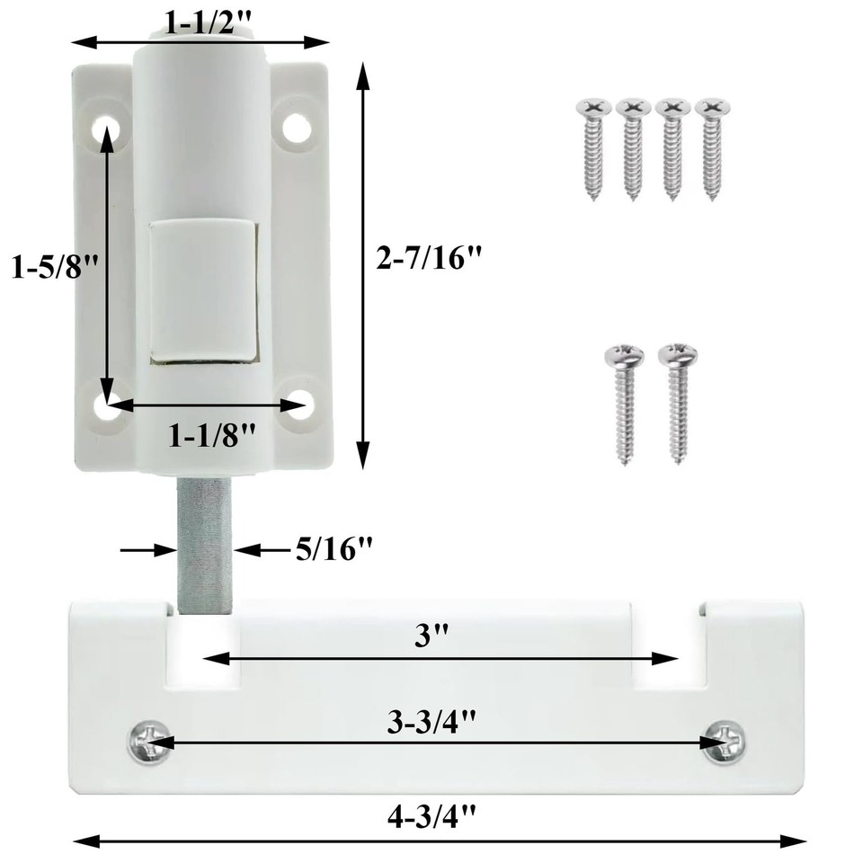 2 PCS Sliding Door Security Foot Lock Kick Lock, Sliding Patio Door ...