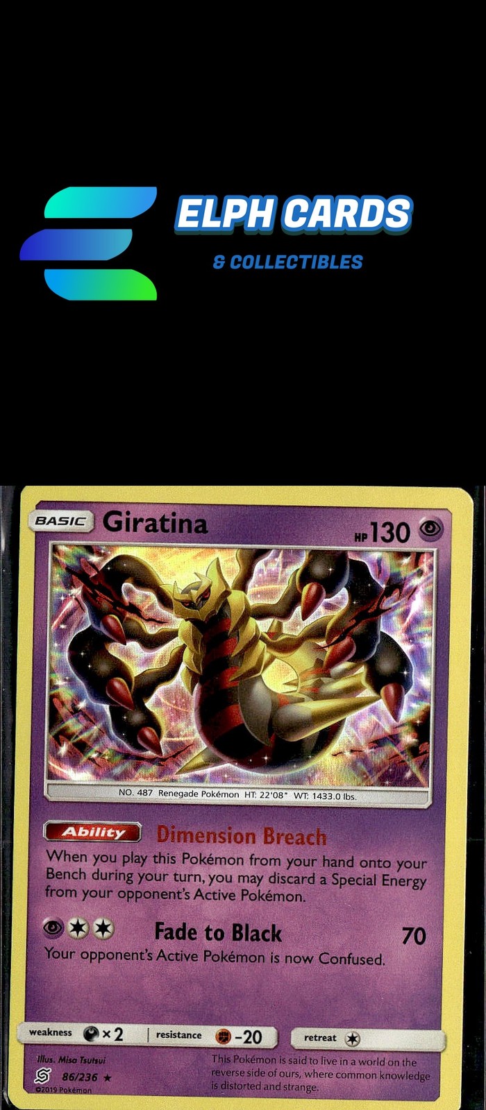 Pokemon SM - Unified Minds #86/236 Giratina Holo