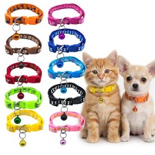 10 Packs Random Puppy Collars for LitterSoft, Durable, and Stylish Nylon Coll...