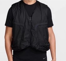 Nike Tech Woven Vest Black Loose Fit Size Size Small Med Large HM4262-010