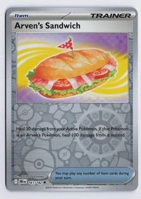 Arven's Sandwich - DRI #161/182 SV10: Destined Rivals Uncommon Reverse Holo NM