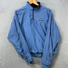 Zero Restriction M3 Windshirt Men Medium Jacket Windbreaker Blue Quarter Zip EUC