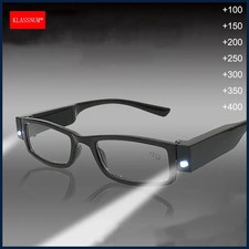 Magnifying Glasses Men Reading Glasses with Led Light Women