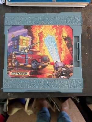 Preowned Vintage Matchbox Pop-Up Play-Set Travel Mattel FIREHOUSE STATION.