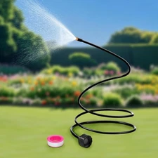 Hose Misters for Outside Patio, 60 Inch Flexible Misting System Cooling Black 