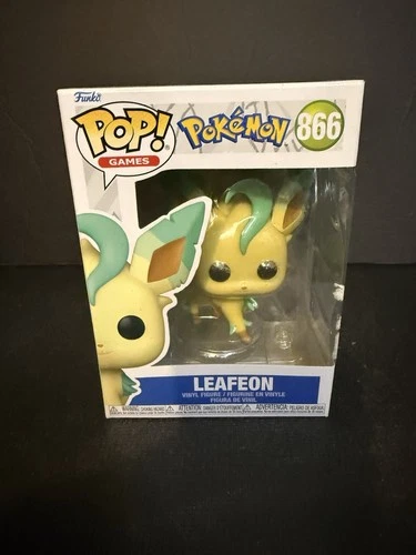 FUNKO POP ! LEAFEON 866 POKEMON POP GAMES I01 BOX NOT MINT