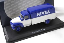 1:43 Schuco Hanomag L28 Box Truck NIVEA Blue/White