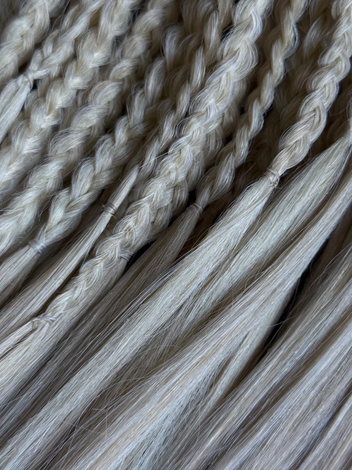 手工制作 DE Braids – 50 件套 Kanekalon 头发接发 – 全头,暖光 — 第 2/4 张图片