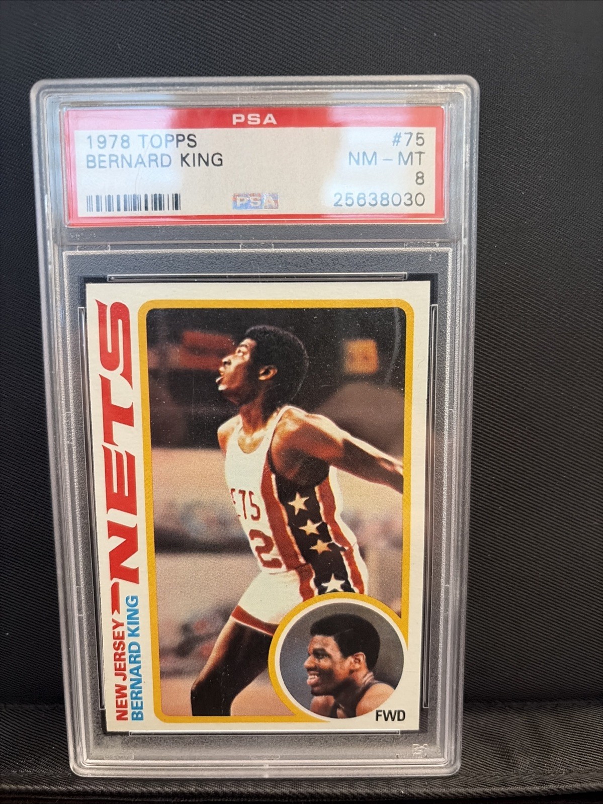 1978 TOPPS #75 BERNARD KING PSA 8
