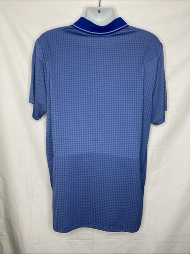 Perry Ellis polo men's 2xl blue short sleeve 100% polyester - Picture 4 of 8