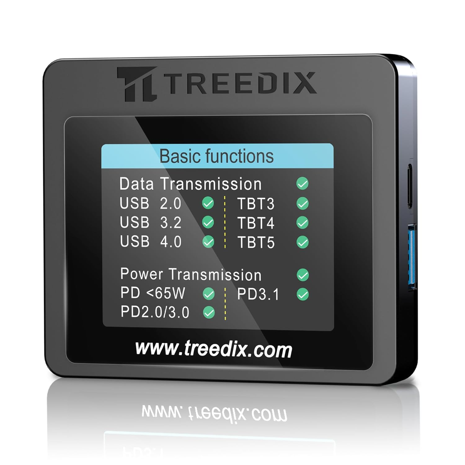 Tester per Cavi USB-C, Trasferimento Dati E Corrente, Resistenza, Emarker USB-A,