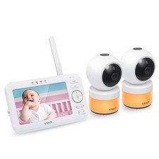 VTech VM5463-2 Video Baby Monitor with 2 Cameras, 5" HD Screen
