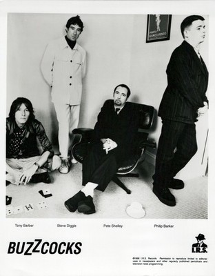 Buzzcocks Punk Rock Band Silver Gelatin Print 1996 I.R.S. Press Photo Promo