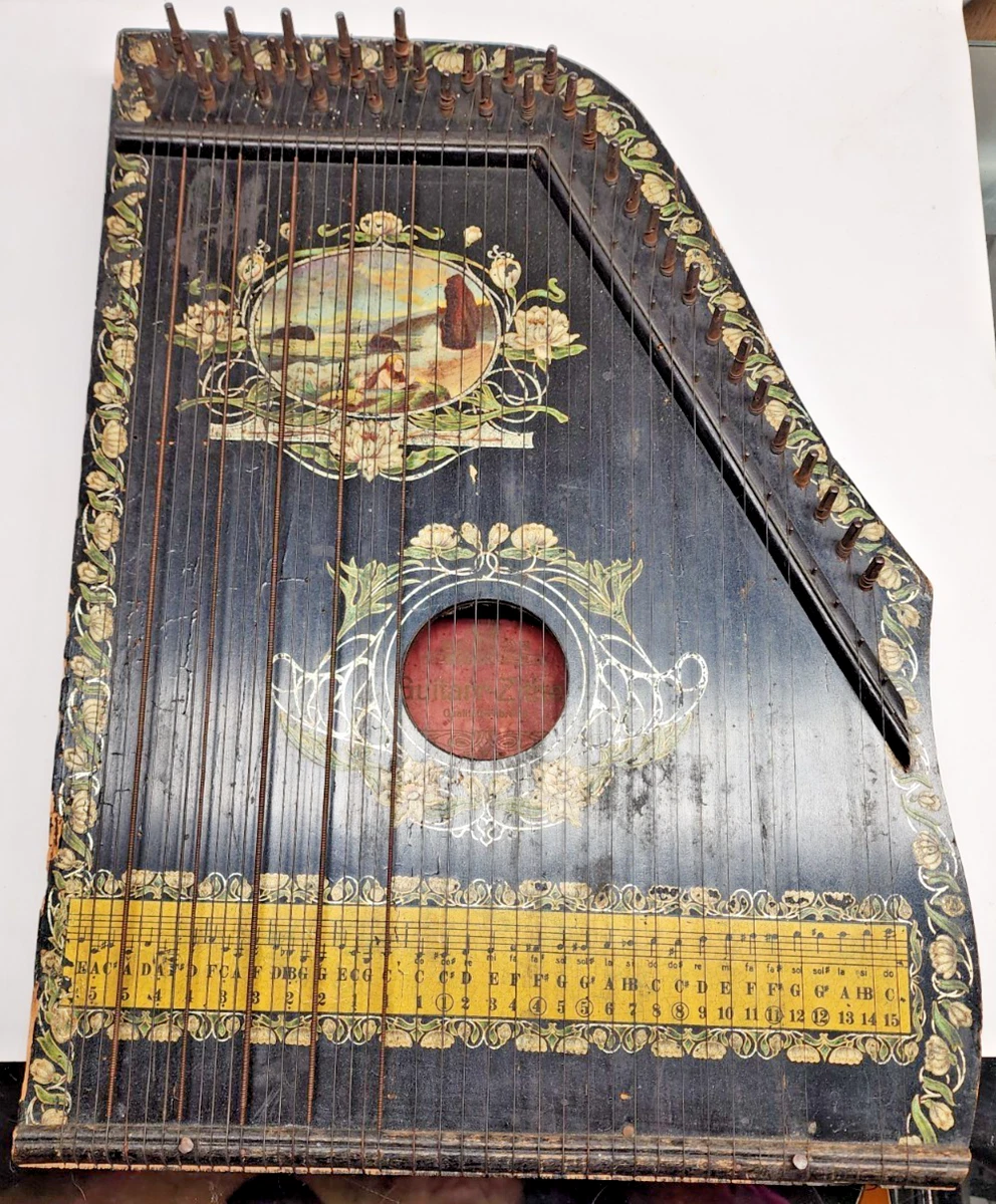 老式自鸣筝、齐特琴| eBay