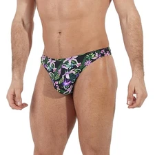 HOM FUNKY STYLE G-String mens underwear thong lined pouch low rise multicolour