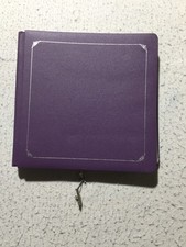 Creative Memories Photo Album / Scrapbook 12x12 Blue With Silver Foil Trim PAGES