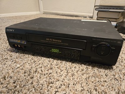Vintage Sony SLV-N51 4-Head Hi-Fi Stereo VHS VCR - No Remote - Tested