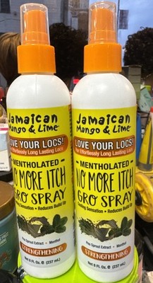 2pc Lot Jamaican Mango & Lime Maximum Relief No More Itch Spray Mentholated 8oz