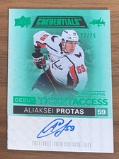 2021-22 Credentials Debut Ticket Access Autographs #DTAA-AP Aliaksei Protas /25