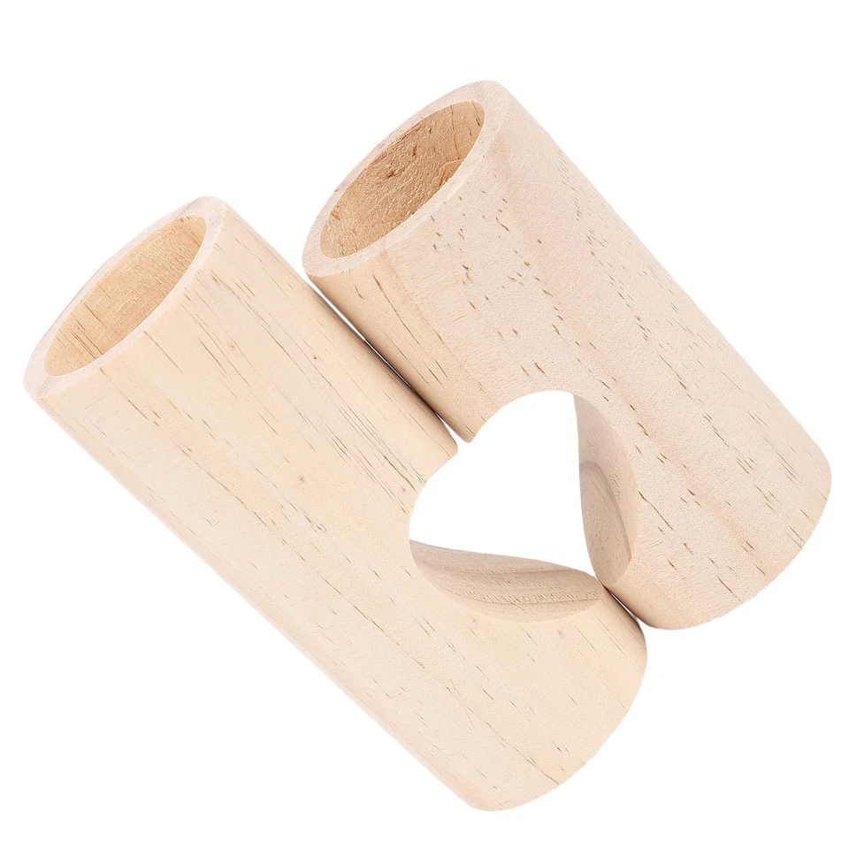 2Pcs Teelicht Kerzenhalter Einheit Herz Geformt Dekorative Holz Teelicht Set - Bild 4 von 4