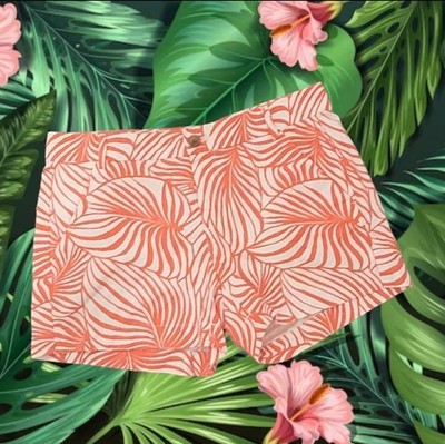 Khakis by Gap Ladies Sunkissed Palmleaf Theme Tropical Shorts