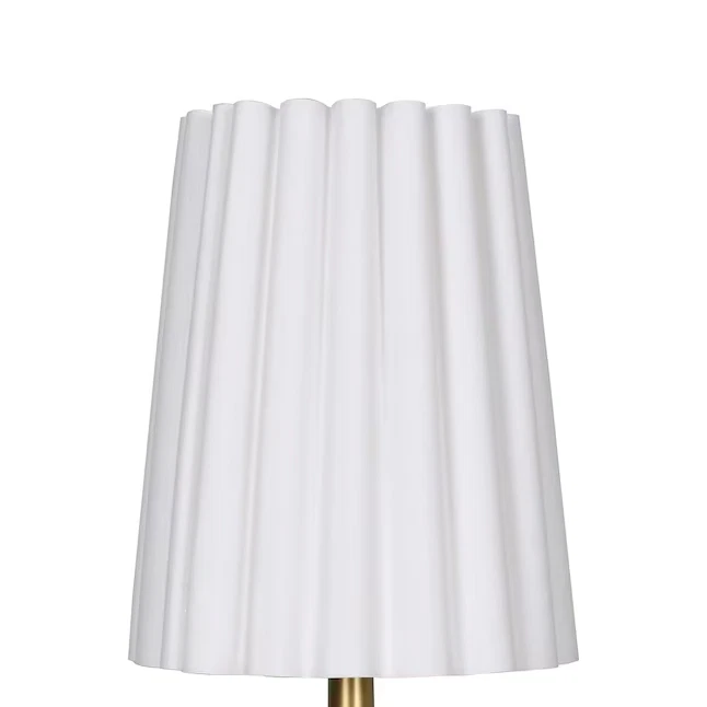 Paquete de 2 lámparas de mesa tostadas de 13 pulgadas con pantalla de tela iluminación moderna para decoración del hogar Foto 4 de 4