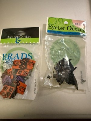 Halloween Brads for Scrapbooking/Card Making/Crafts - 20 total of 3 designs