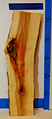 CRAZY Phoenix Flame BE Maple Live Edge GRADE 5, 32x9x1.75 - Dried & Planed EB8-9