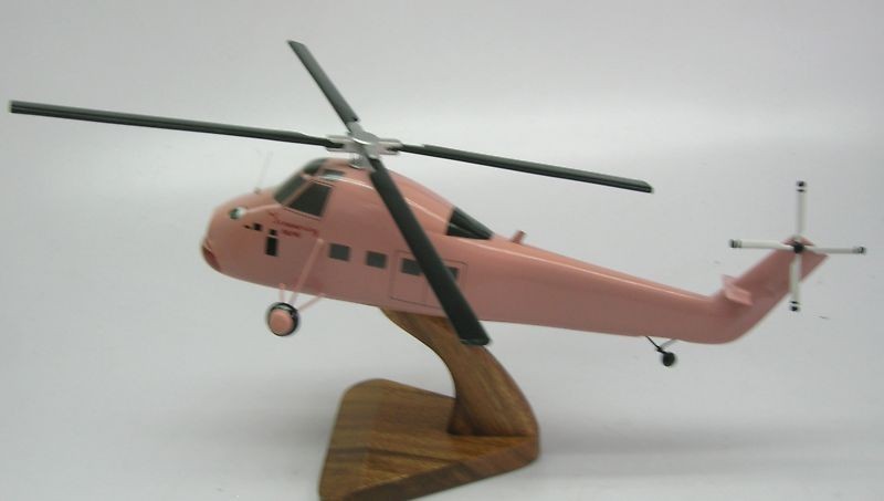 Sikorsky S-58-T Screaming Mimi Helicopter Wood Model Small
