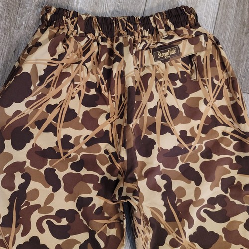 Gamehide Storm Hide Plus Pant Mens Large FlyAway Camo Duck Storm Hide Waterproof - Picture 6 of 16