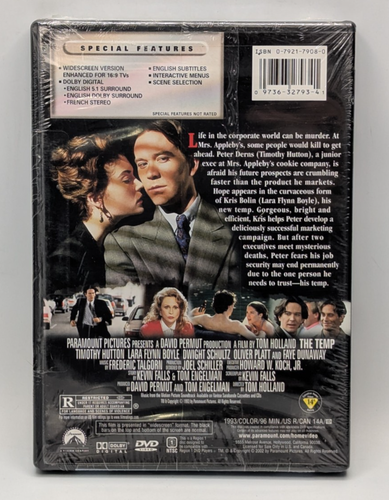The Temp 1993 (DVD 2002) Timothy Hutton/Lara Flynn Boyle/Dunway New Sealed - Picture 2 of 7