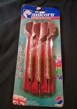 Unicorn SP150 Soft Tip English Darts with Case15 grams NOS