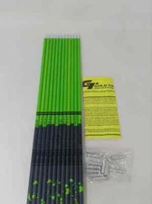 12pk Gold Tip BLEMISHED Name The Game 400 Levi Morgan Shafts w Inserts & Nocks