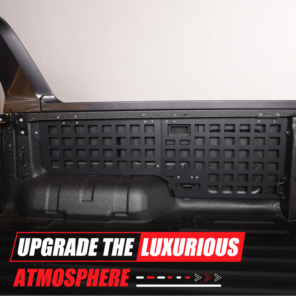 Right Car Trunk Side Molle Panel Rack Carbon Steel For Ford Ranger 2024 ...