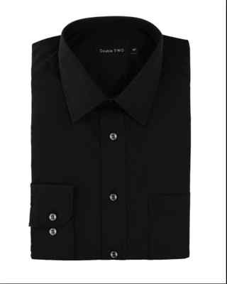 DOUBLE TWO  formelles Hemd/schwarz - 18,5'' KING SIZE UVP 34,99 £