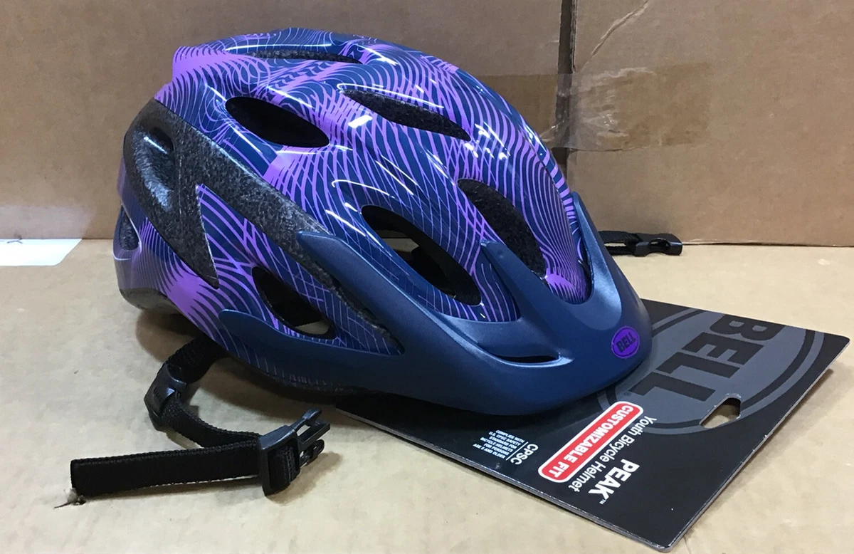 BELL Peak Adjustable Youth Bicycle Helmet With Vizor Ages 8 14
