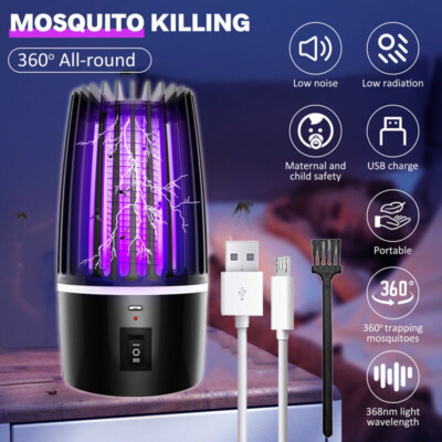 Tragbar Insektenvernichter Mosquito Killer Elektrisch Mückenfalle Insektenschutz