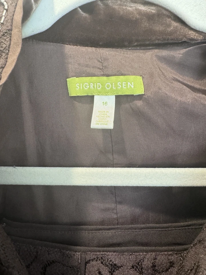 Traje Sigrid Olsen Falda Marrón 16 Foto 2 de 4