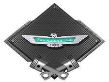 1957 Ford Thunderbird Emblem Badge Heavy Duty Metal Sign 25 X 19 - Black