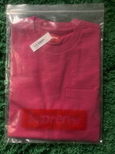 supreme red pocket tee