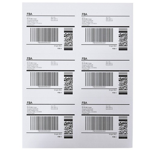 30000 4"x3 1/3" indirizzo spedizione autoadesivo etichetta SKU 6 UP 5000 fogli - Foto 2 di 11