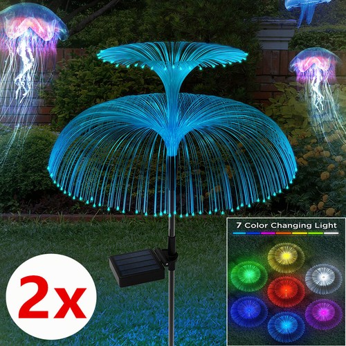 Solar Qualle Gartenlampe Gartenleuchte LED Garten Deko Licht Wasserdichte DHL - Bild 16 von 16