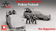 Turnbase Miniature Modern Mexican Policia Federal Police Law Enforcement Spectre