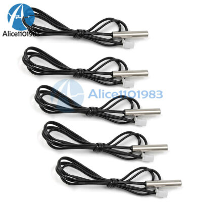 5PCS 2.5m NTC Thermistor Accuracy Temperature Sensor Probe 10K 1% 3435 IP66 #W1